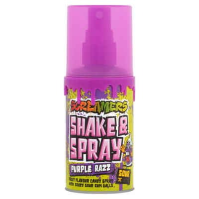 Zed Candy Screamers Shake N Spray Sour Purple Razz (British brand)