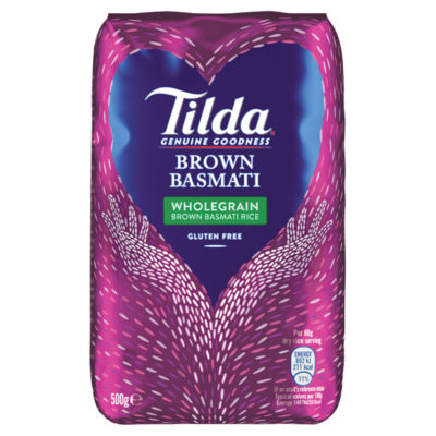 Tilda wholegrain basmati rice 500g (British brand)