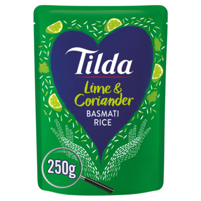 Tilda Microwave Lime and Coriander Basmati Rice 250g