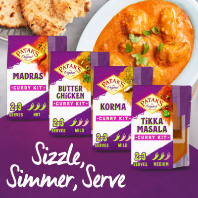 Patak's Butter Chicken Curry Sauce Kit 270g, imported from the UK