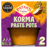 Patak's korma curry paste 2 x 70g, imported from the UK