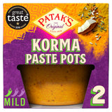Patak's korma curry paste 2 x 70g, imported from the UK