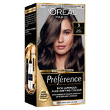 L'Oreal Preference dark brown permanent hair colour, UK version