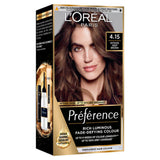 L'Oreal Preference intense deep brown permanent hair colour, UK version