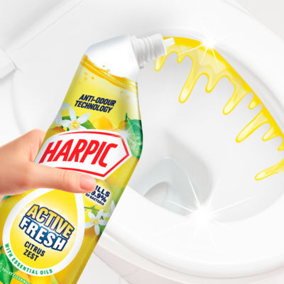 Harpic Citrus Zest toilet cleaning gel 750ml, UK version
