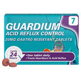 Guardium Acid Reflux Control Gastro Resistant Heartburn Relief Tablets x7