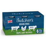 Butcher's tripe wet dog food 6x400g, imported from the UK