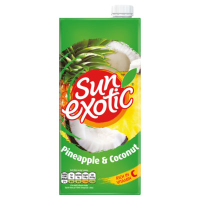 Sun Exotic Pineapple & Coconut juice drink 1 litre (British brand)