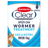 Bob Martin Wormer Spot-On Solution Praziquantel 20mg Cat Dewormer 2 x 0.5ml