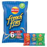 Walkers French Fries Variety Pack crispy potato snacks 6x18g (British brand)