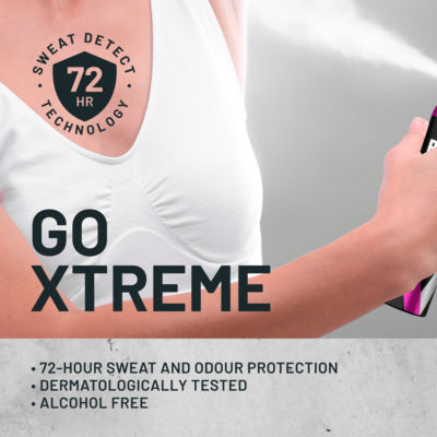 Right Guard Xtreme Women invisible antiperspirant spray 150ml, imported from the UK