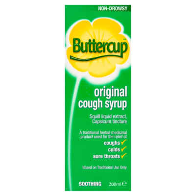 Buttercup Original Cough Syrup 200ml - British product