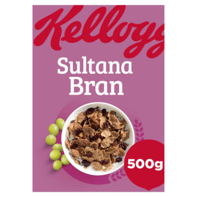 Kellogg's Sultana Bran Cereal 6 x 500g Multipack, UK version