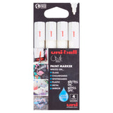 uni-ball 4 White Chalk Marker Medium Tip 1.8-2.5mm Marker Pen