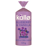 Kallo Blueberry & Vanilla Wholegrain Rice & Corn Cakes 131g