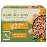 Harringtons Adult Complete Wet Dog Food Fresh Poultry Recipe 6x400g Tray Packs