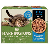 Harringtons wet cat food pouches fish in jelly 12x85g, UK version