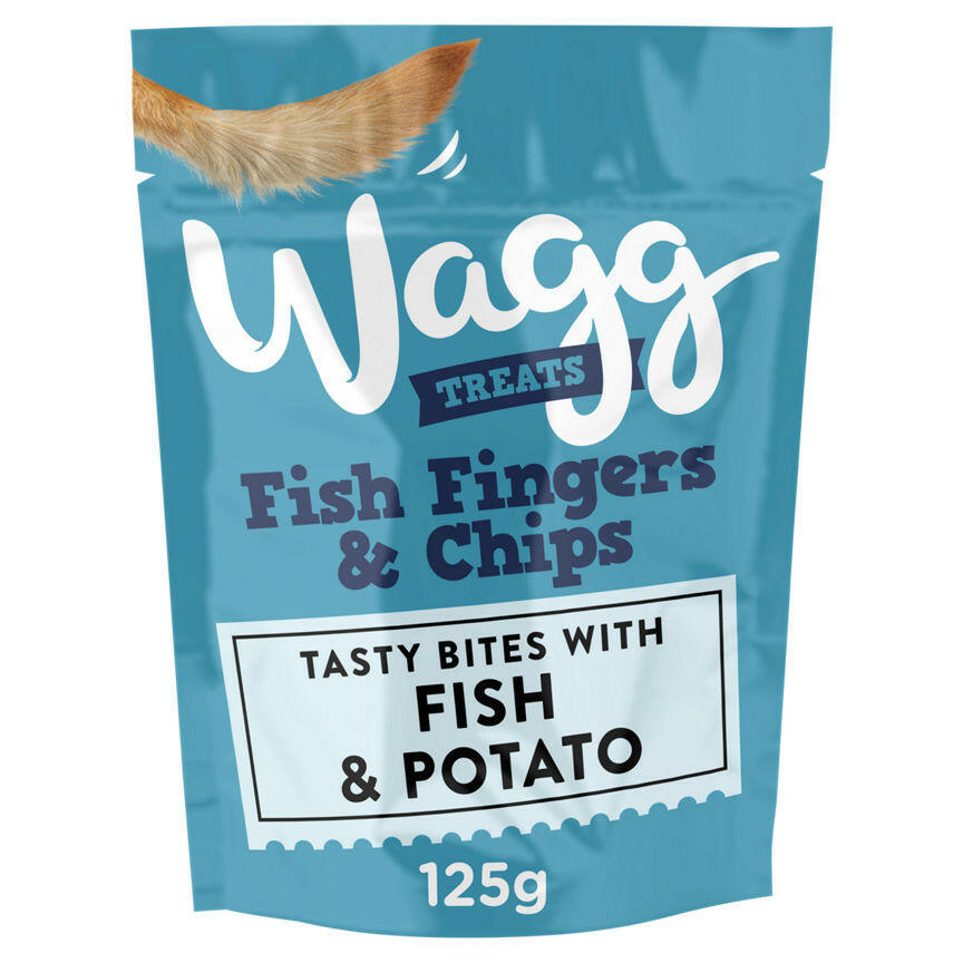 Wagg Treats Fish Fingers & Chips 125g GOODS ASDA