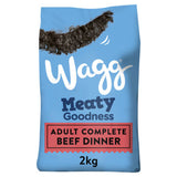 Wagg Meaty Goodness Adult Beef Dinner Dry Dog Food 2kg (British brand)