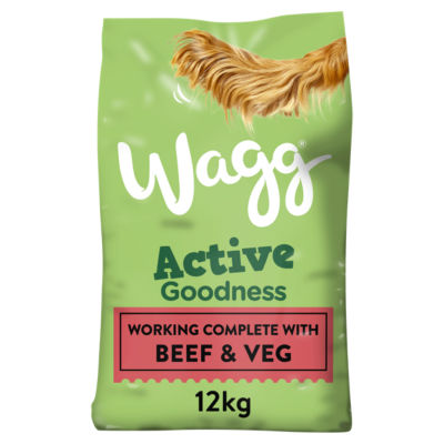 Wagg Active Goodness Complete Dog Food Rich in Beef & Veg 12kg