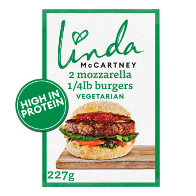 Linda McCartney's Mozzarella 1/4lb Vegetarian Burgers 227g