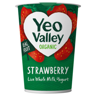 Yeo Valley Organic Strawberry yogurt 450g (British brand)