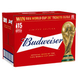 Budweiser Lager Beer 15x300ml Bottle Pack