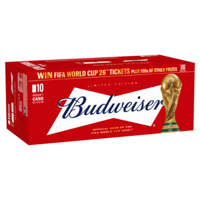 Budweiser lager beer 10x440ml - British product