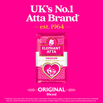 Elephant Atta Medium Chapatti Flour 5kg - British product