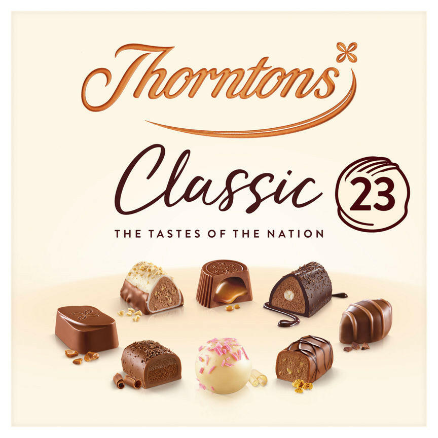 Thorntons Classic Milk, Dark, White Chocolate Gift Box GOODS ASDA