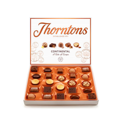 Thorntons chocolate gift box milk, dark & white chocolate 264g (British brand)
