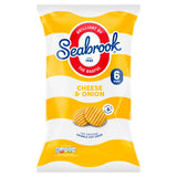 Seabrook Cheese & Onion The Original Crinkle Cut Crisps 6 x 25g