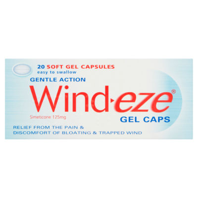 Wind-eze Gentle Action soft gel capsules 20 capsules (British brand)