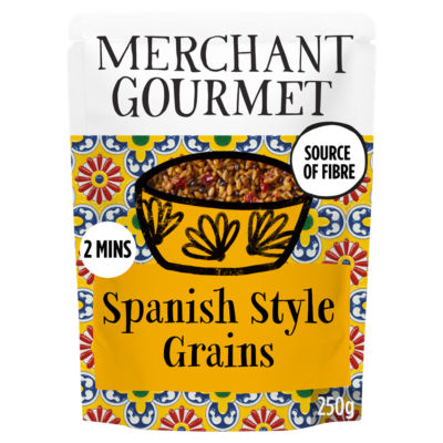 Merchant Gourmet Spanish Style Grains Tomato Paprika 250g, imported from the UK