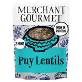 Merchant Gourmet Puy lentils 250g, imported from the UK