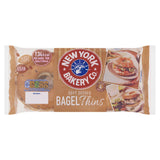 New York Bakery Co Soft Seeded Bagel Thins 4 Sliced