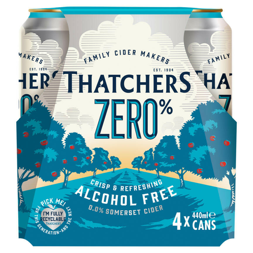 Thatchers Zero% 4 x 440ml GOODS ASDA