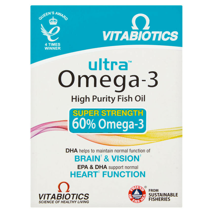 Vitabiotics Ultra Omega-3 Fish Oil Capsules GOODS ASDA