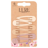 Lure Beauty Snap Clips Blonde 6 Pack