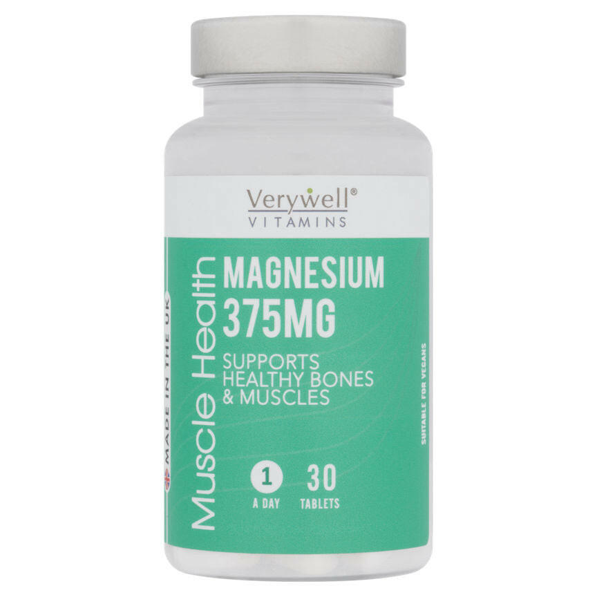 Verywell Vitamins Muscle Health Magnesium 375mg 30 Tablets GOODS ASDA