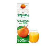 Tropicana Original Orange Juice with Bits 900ml (British brand)