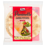 Dina 5 White Paninette Large Lebanese Pocket Flat Bread