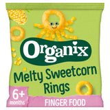 Organix Melty Organic Sweetcorn Rings Baby Snack Puffs 20g 6 months+