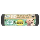 TidyZ extra extra large doggy bags with tie handles, 50 pack (British brand)
