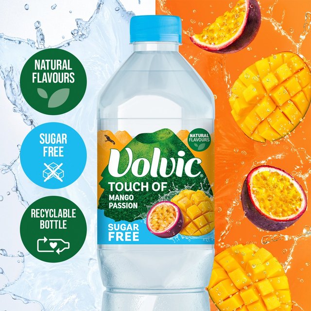 Volvic Touch of Fruit Sugar Free Mango Passion 1.5L GOODS M&S