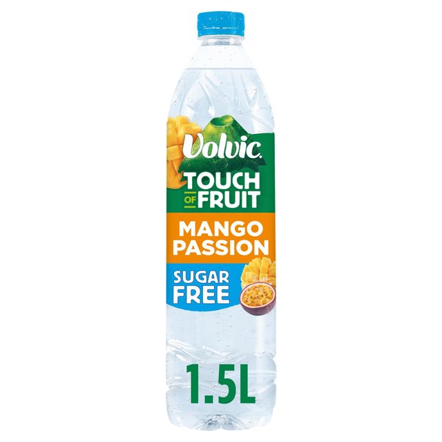Volvic Touch of Fruit Sugar Free Mango Passion 1.5L GOODS M&S