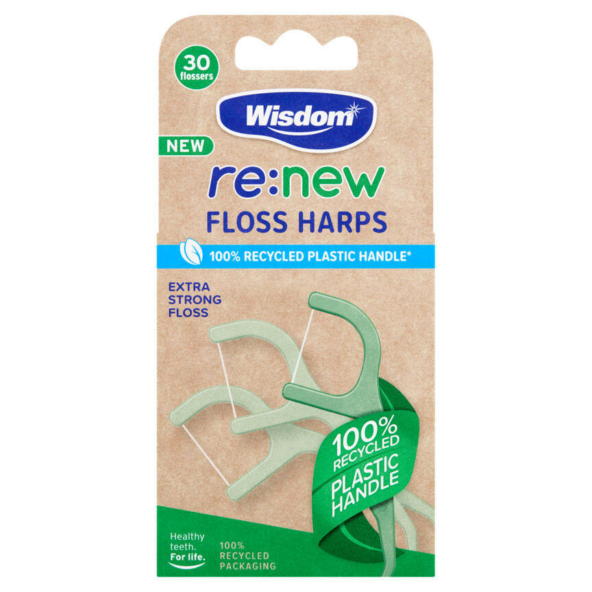 Wisdom re:new 30 Extra Strong Floss Harps GOODS ASDA