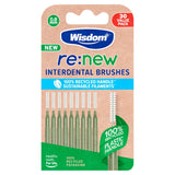 Wisdom re:new interdental brushes 0.8mm 30 pack (British brand)