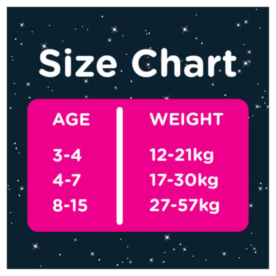 Huggies Bedwetting Pyjama Pants Girl Age 4-7 17-30kg, UK version