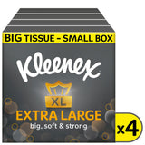 Kleenex extra large tissues compact quad pack, UK version